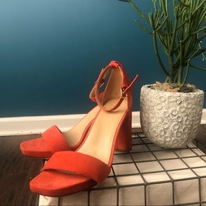 Naturalizer suede open toe heels. NWOT